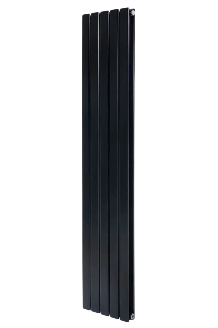 Дизайнерский вертикальный радиатор отопления ARTTIDESIGN Livorno II 5/1400/340/50 черный матовый